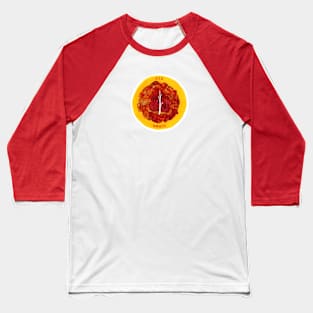 Ace of Wands Round Tarot Card Baseball T-Shirt